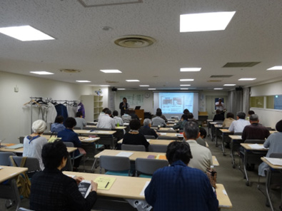 日本雪氷学会北海道支部による講演の様子